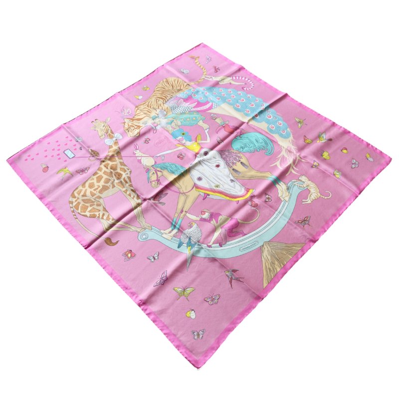 HERMES Hermes Story scarf 90 絲巾-3