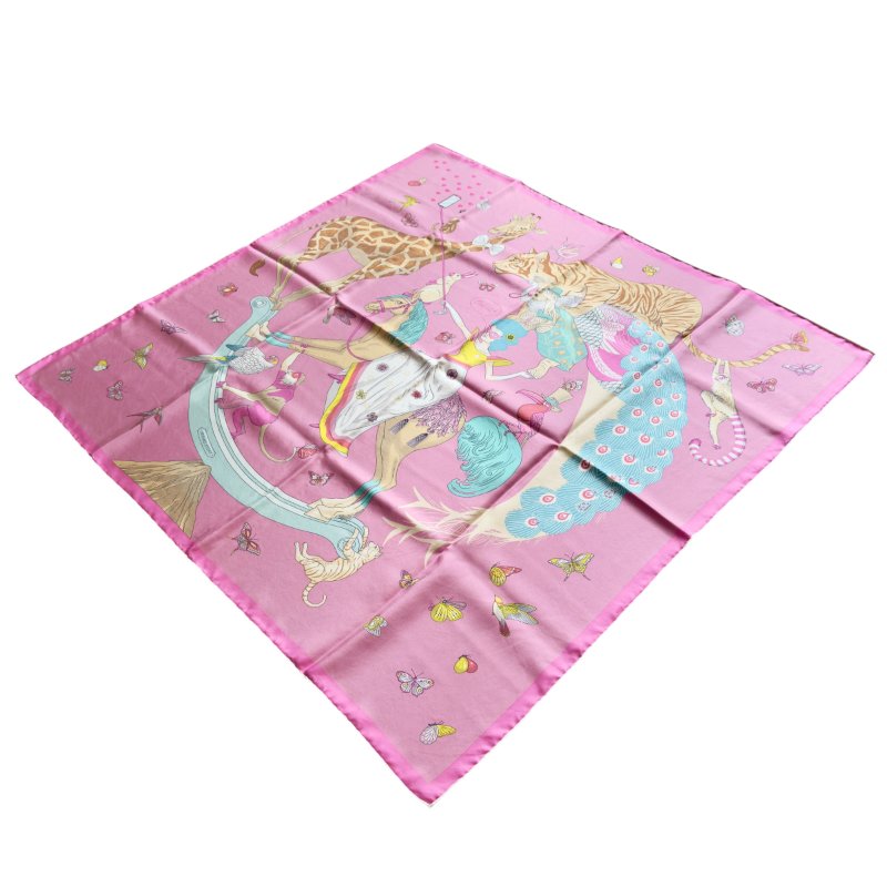 HERMES Hermes Story scarf 90 絲巾-4