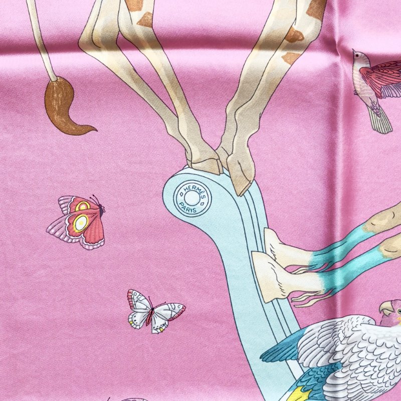 HERMES Hermes Story scarf 90 絲巾-5