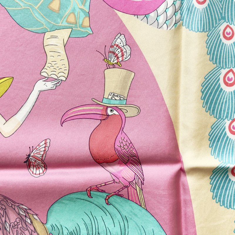 HERMES Hermes Story scarf 90 絲巾-9