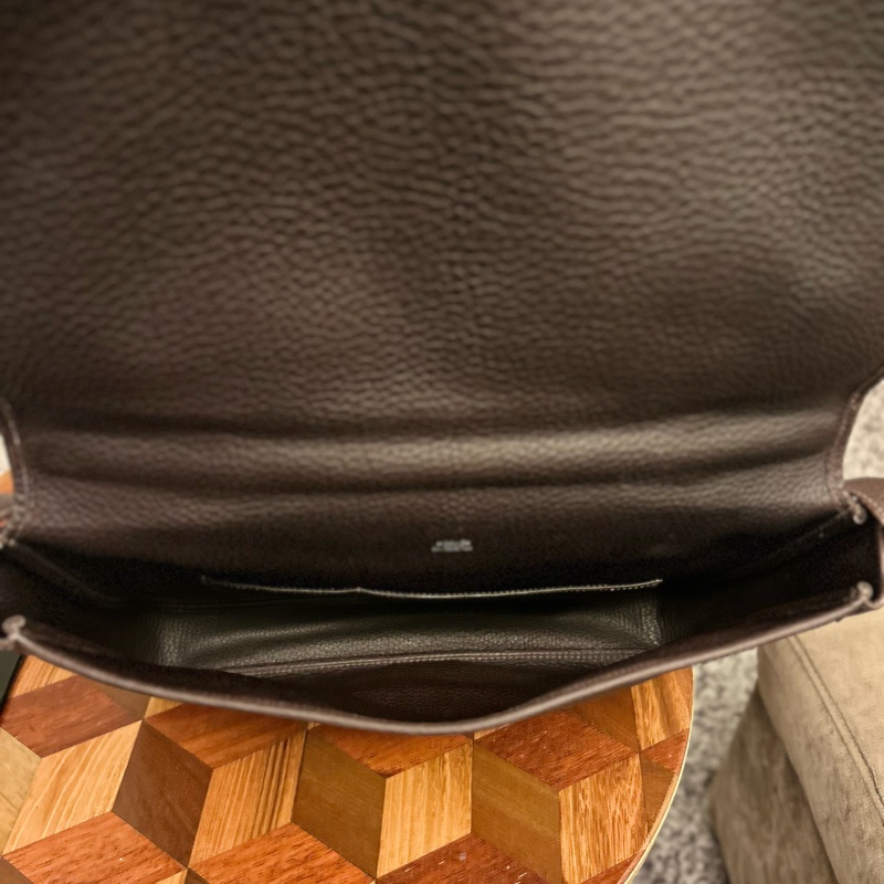 9成新 Hermes Victoria briefcase canvas leather 公事包-9