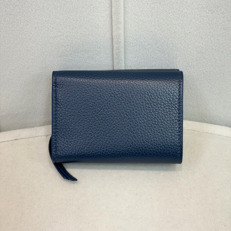 Balenciaga Neo Classic Petrol Blue 三折短夾 XC506-1