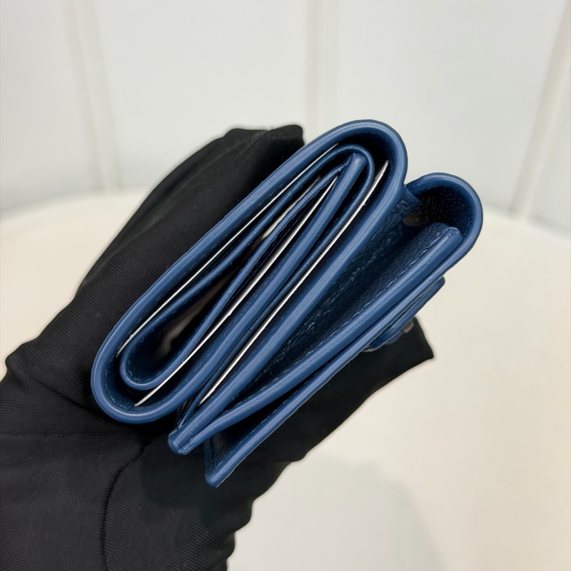 Balenciaga Neo Classic Petrol Blue 三折短夾 XC506-3
