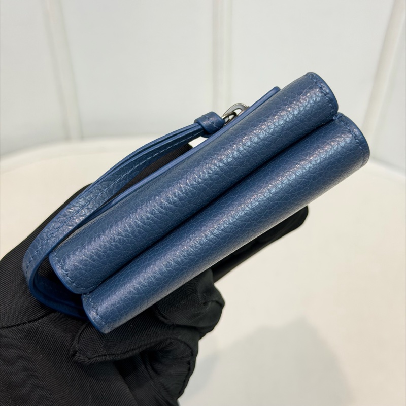 Balenciaga Neo Classic Petrol Blue 三折短夾 XC506-4