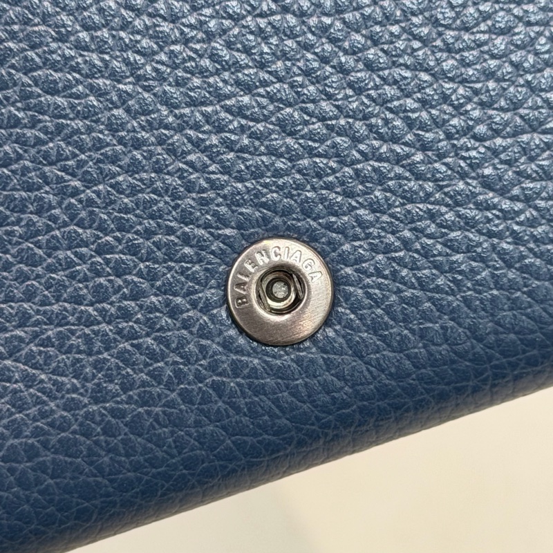 Balenciaga Neo Classic Petrol Blue 三折短夾 XC506-27