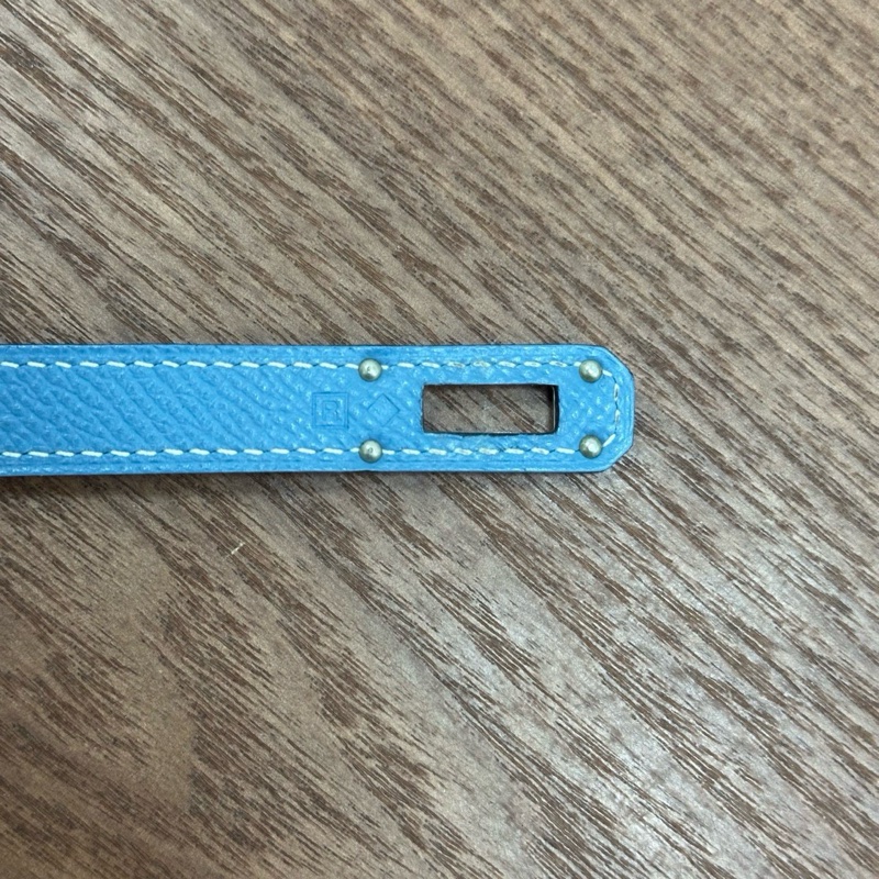 愛馬仕Hermes kelly錢包 kelly long 牛仔藍銀扣 epsom皮 框R刻-10