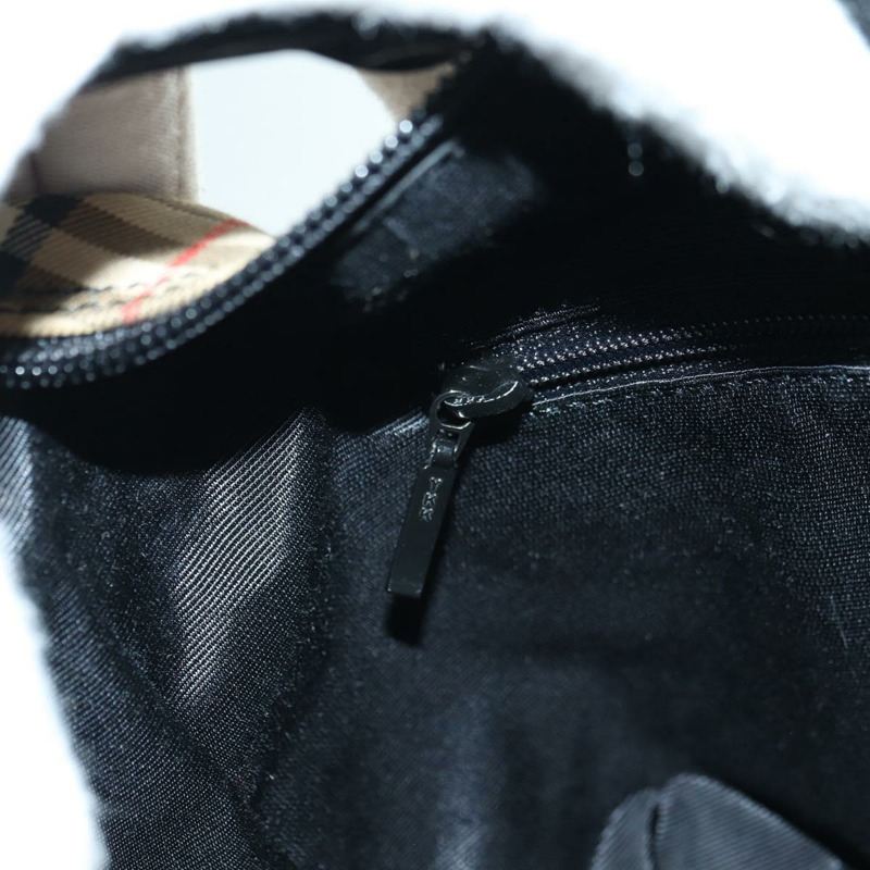 【日本直送】BURBERRY Nova 格紋手提包 帆布 米色 金色 正品 am11634V-19