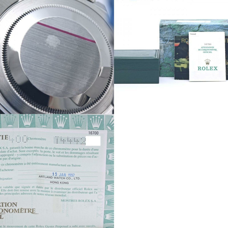 勞力士格林尼治型 II 單扣 16700 全氚夜光男士腕錶 SS 40372-10