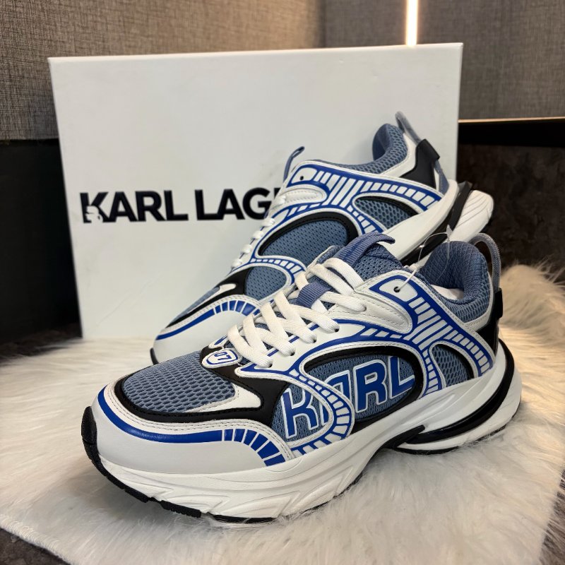 KARL 編織藍灰色運動鞋-0