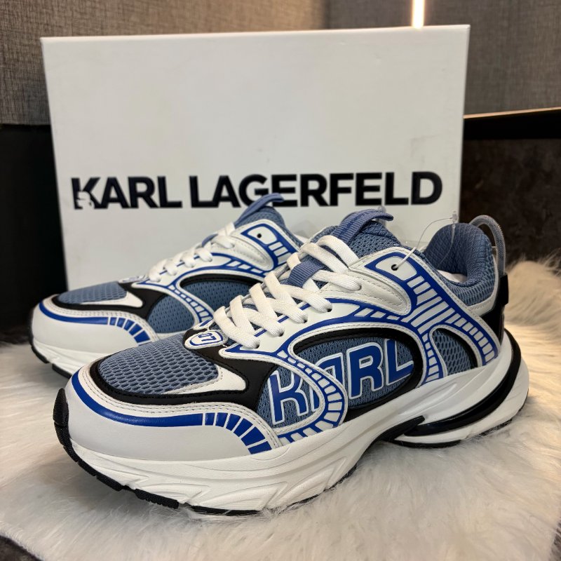 KARL 編織藍灰色運動鞋-1
