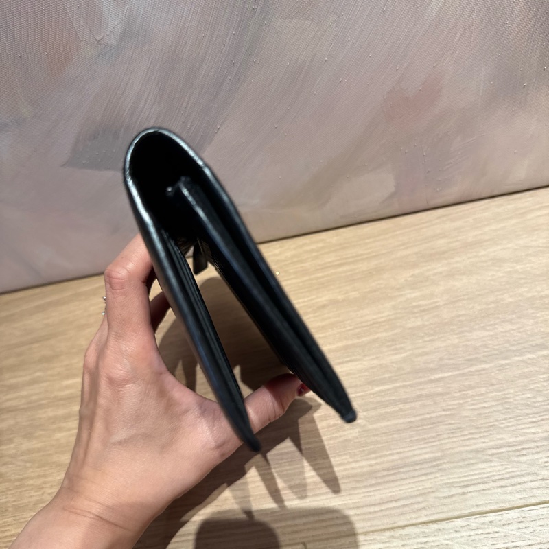 YSL 男士長夾 黑LoGo女生可用-7