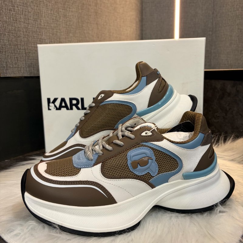 KARL 咖啡拚色運動鞋-0