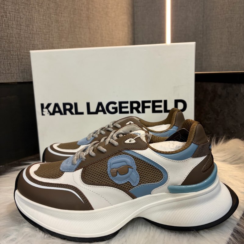 KARL 咖啡拚色運動鞋-1