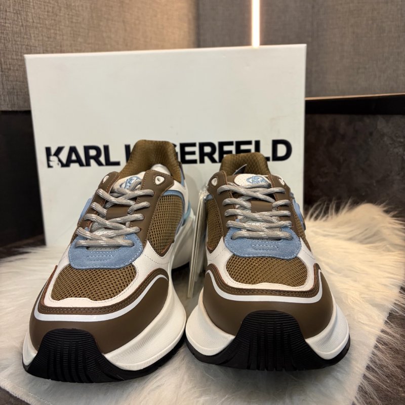 KARL 咖啡拚色運動鞋-2