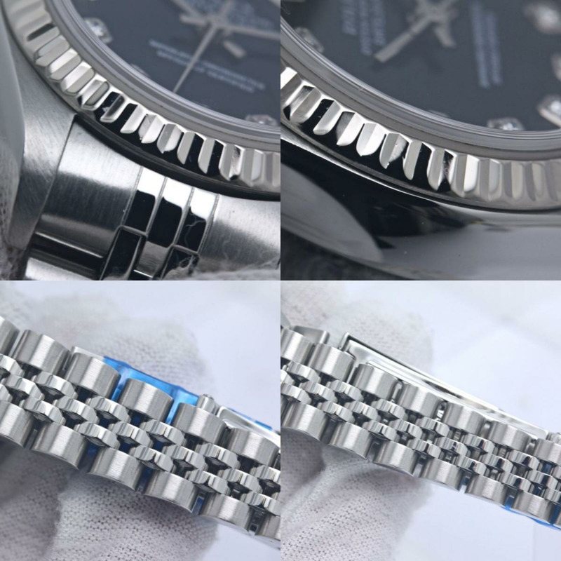 勞力士 Datejust 10P 鑲鑽 79147G 女士腕錶 18K 白金 x 不鏽鋼 40373-8