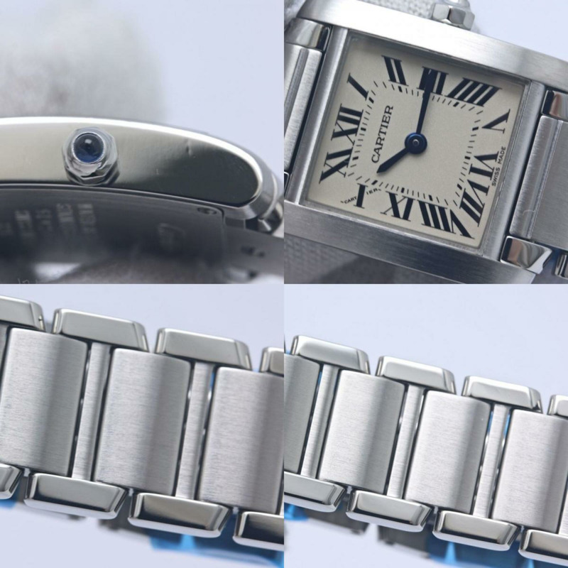 卡地亞 Cartier Tank Française SM 最終版 W51008Q3 女士腕錶 SS 40352-8