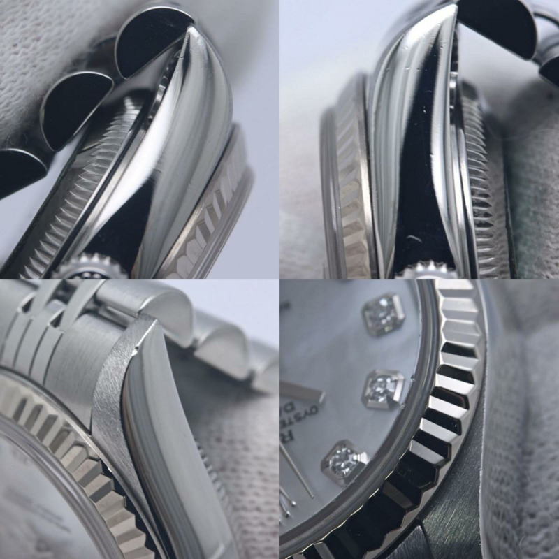 勞力士 Datejust 10P 鑲鑽 79174NG 女士腕錶 18K 白金 x 不鏽鋼 40365-6