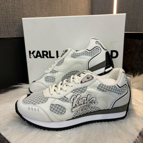 KARL 字體黑白運動鞋