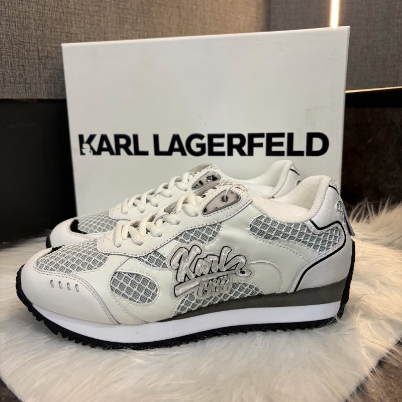 KARL 字體黑白運動鞋-1