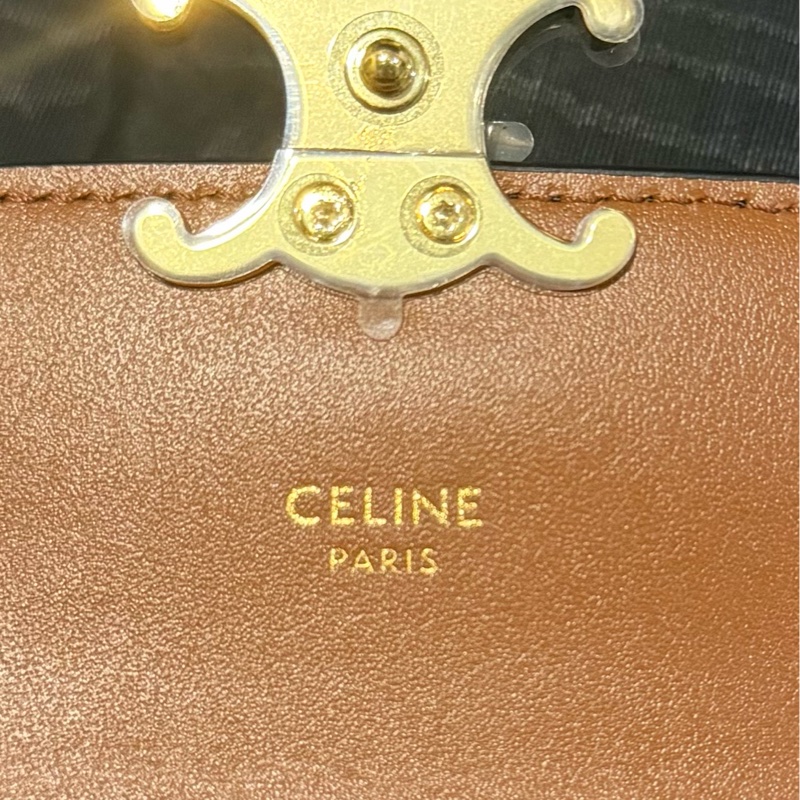 Celine 老花三折短夾-5