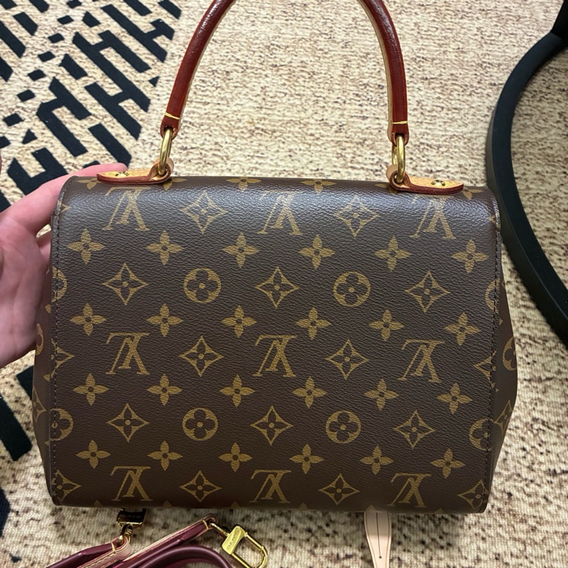 LV 老花克魯尼BB 純芯片款 經典老花配色 玫紅寬肩帶 內里乾淨 無任何磨損瑕疵-2
