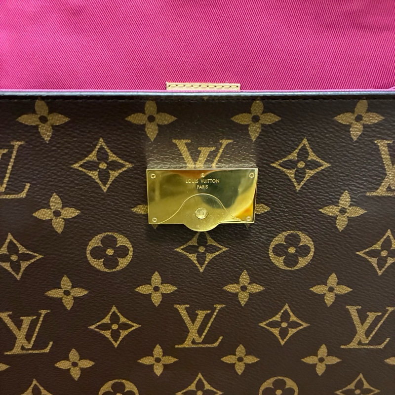 LV 老花克魯尼BB 純芯片款 經典老花配色 玫紅寬肩帶 內里乾淨 無任何磨損瑕疵-7