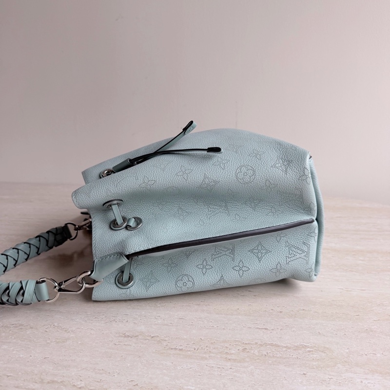 Louis Vuitton 路易威登淺藍色Muria水桶包 芯片款 底長25-3