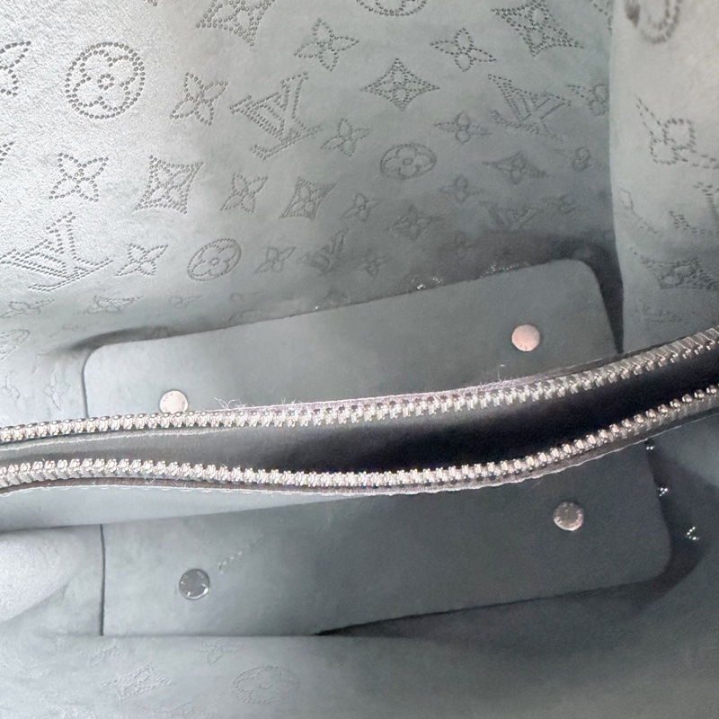 Louis Vuitton 路易威登淺藍色Muria水桶包 芯片款 底長25-7