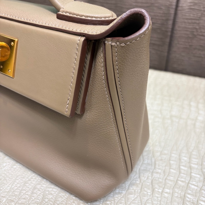 Hermes 大象灰Evercolor金釦Mini 2424-2