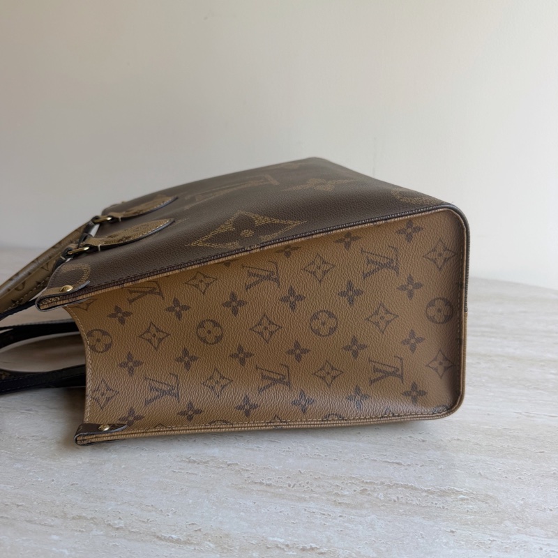 Louis Vuitton路易威登Onthego中號老花托特包+芯片 底長35cm-2