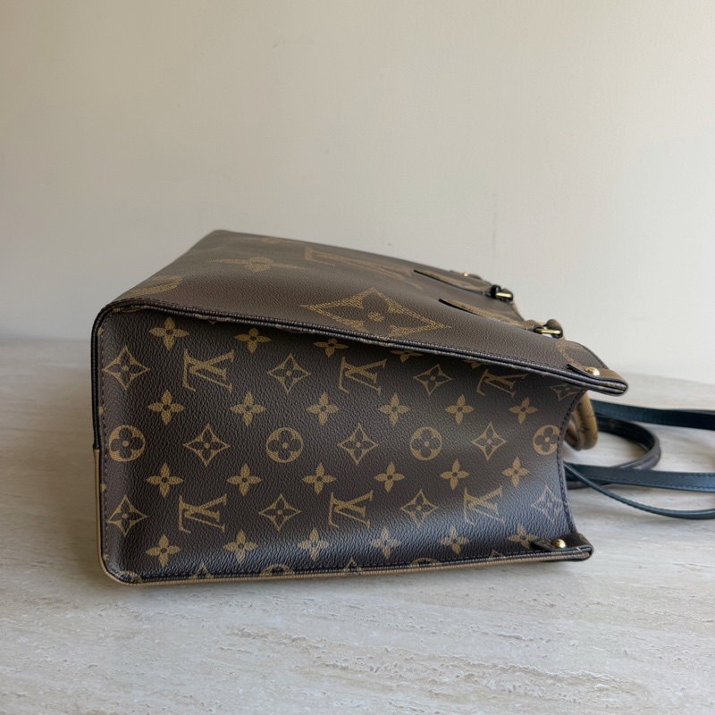 Louis Vuitton路易威登Onthego中號老花托特包+芯片 底長35cm-3