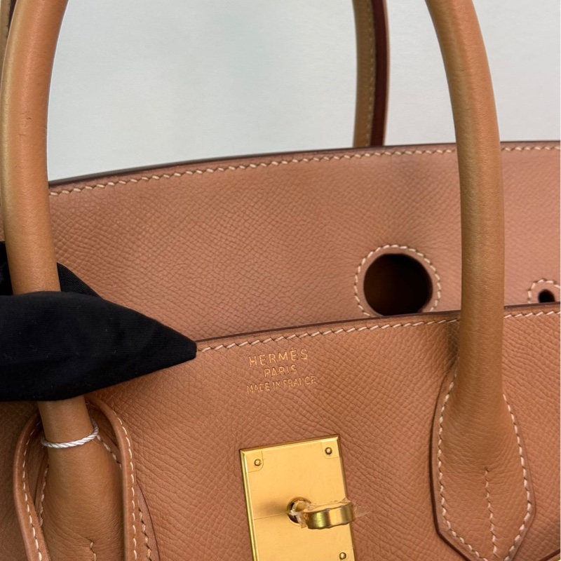 愛馬仕 Birkin35自然色拼帆布狀態如圖-19