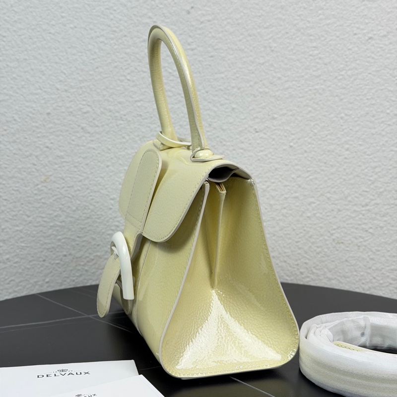 99新💛Delvaux Brillant系列 牛皮 黃色🟡單肩包斜挎包手提包迷你 🔸正品保障-2