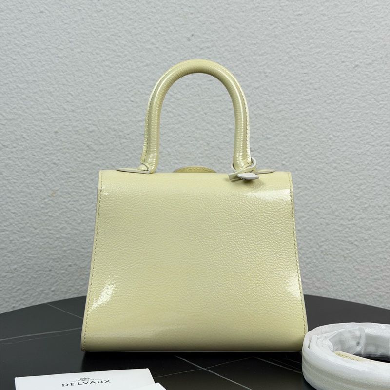 99新💛Delvaux Brillant系列 牛皮 黃色🟡單肩包斜挎包手提包迷你 🔸正品保障-3