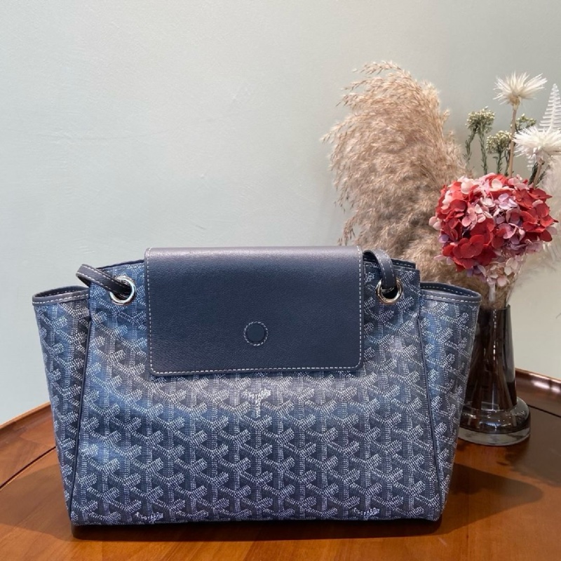 9.9新✨GOYARD 戈雅Rouette 小號 灰色塗層帆布老花單肩包❤️正品保障-0