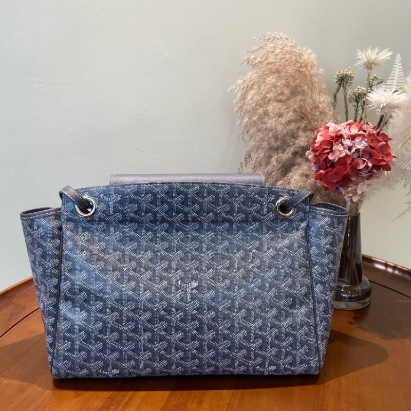 9.9新✨GOYARD 戈雅Rouette 小號 灰色塗層帆布老花單肩包❤️正品保障-1