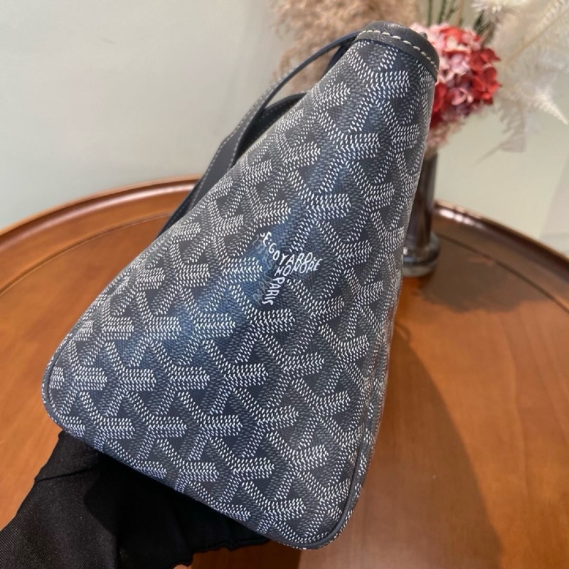 9.9新✨GOYARD 戈雅Rouette 小號 灰色塗層帆布老花單肩包❤️正品保障-3