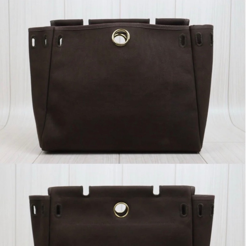 「JL精品代購」9新 愛馬仕Hermes 絕版羊切皮herbag 30 兩包可替換-12