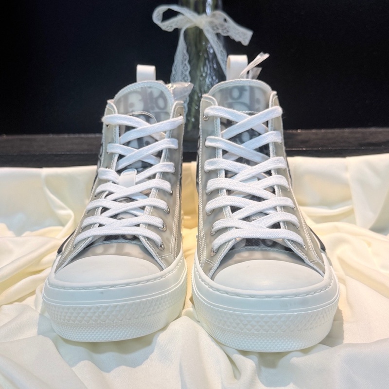 Dior/迪奧 B27黑白DR滿印休閒鞋 37碼-1