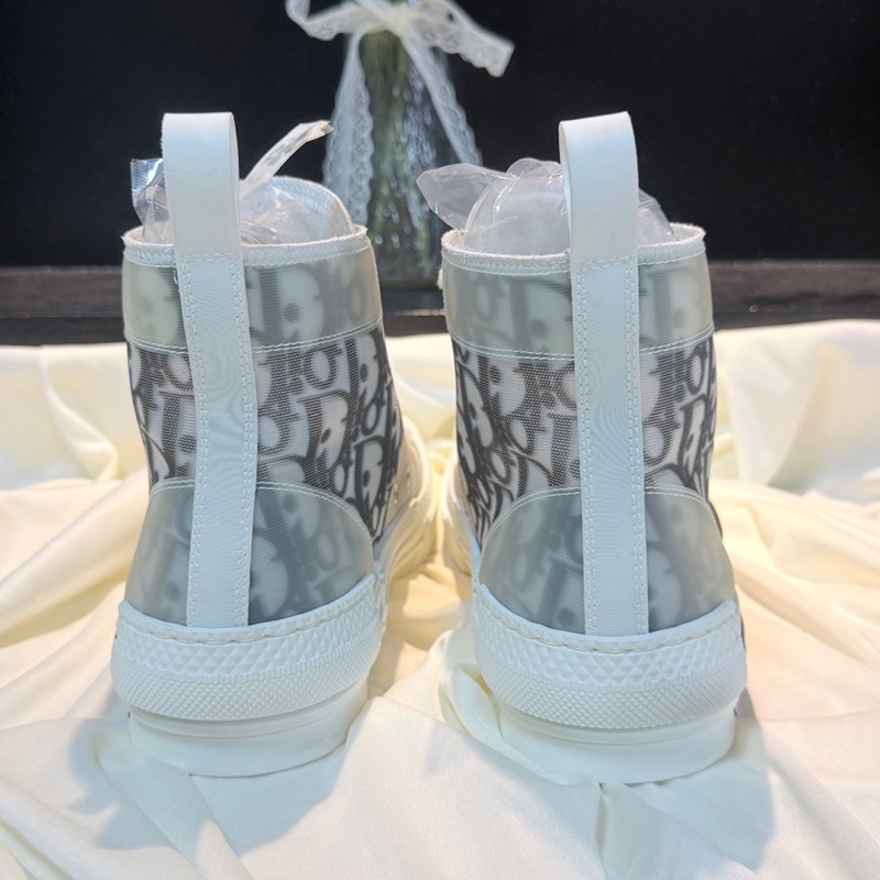 Dior/迪奧 B27黑白DR滿印休閒鞋 37碼-2