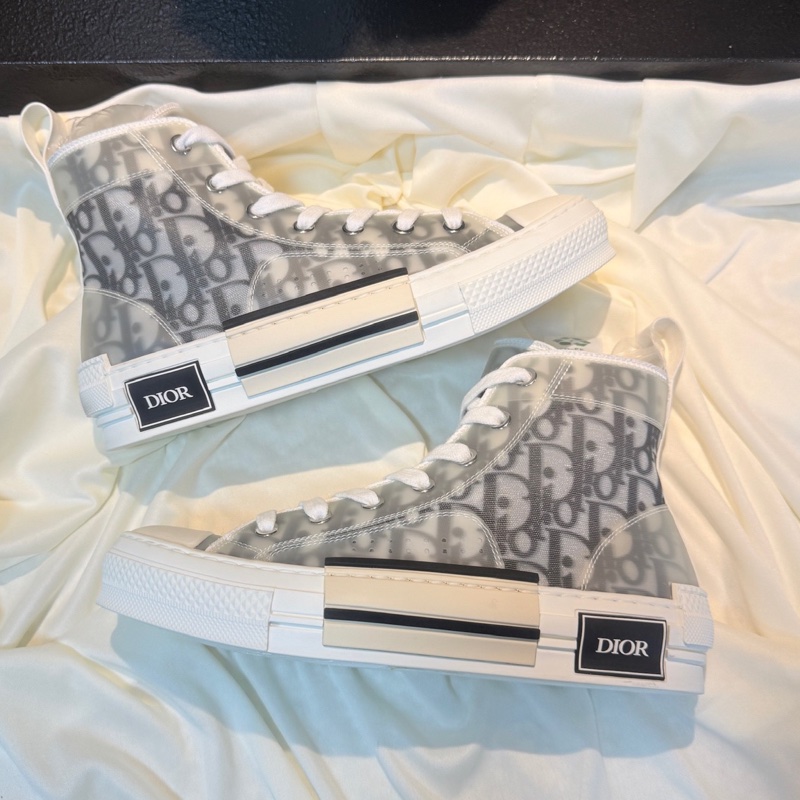 Dior/迪奧 B27黑白DR滿印休閒鞋 37碼-4