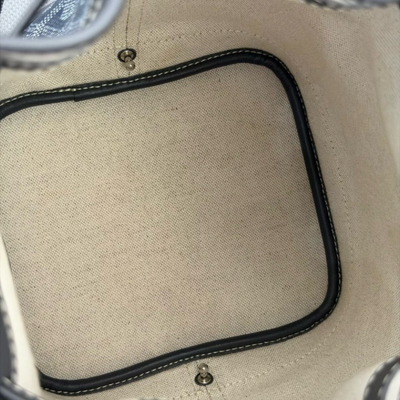 98新Goyard 戈雅Petit Flot灰色老花抽繩水桶包單肩包斜挎包 底15.5cm 22年❤️正品保障-5