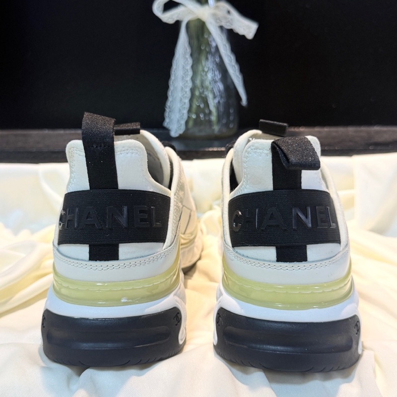 CHANEL/香奈兒 黑白熊貓雙C金標休閒鞋 36.5碼-2