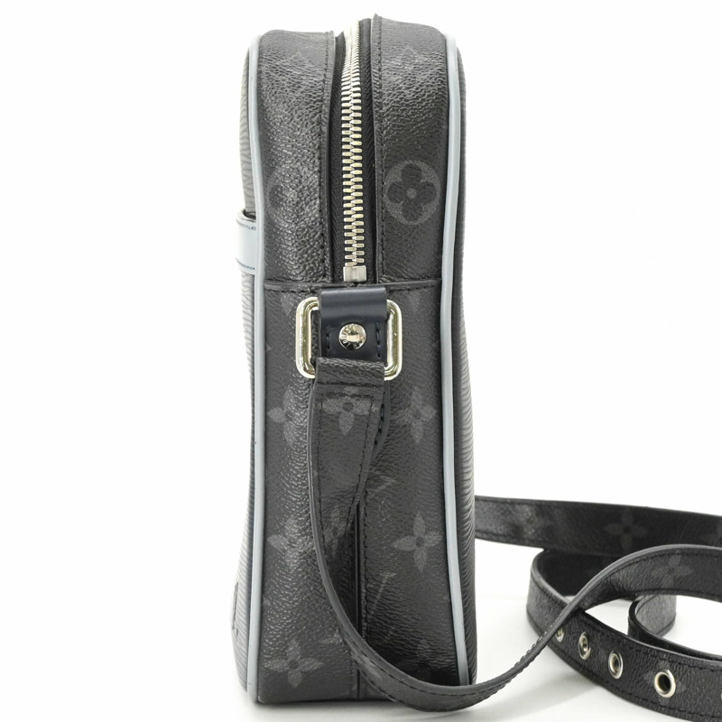 路易威登 (LOUIS VUITTON) Danube PM 單肩背包 Epi Monogram Eclipse 黑/海軍藍 M53421-4