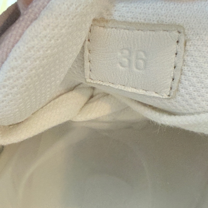 Hermes/愛馬仕 灰粉H馬車徽標休閒鞋 36碼-6