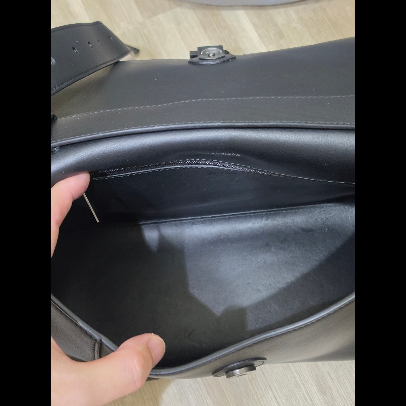美品95新 Balenciaga 巴黎世家 Downtown all black 牛皮-6