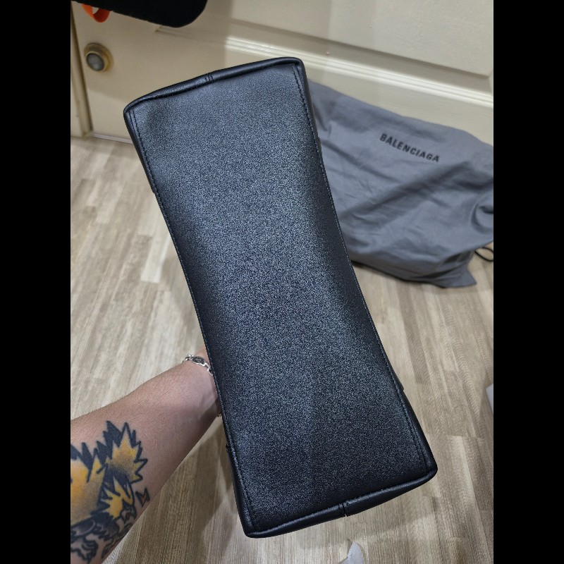 美品95新 Balenciaga 巴黎世家 Downtown all black 牛皮-9