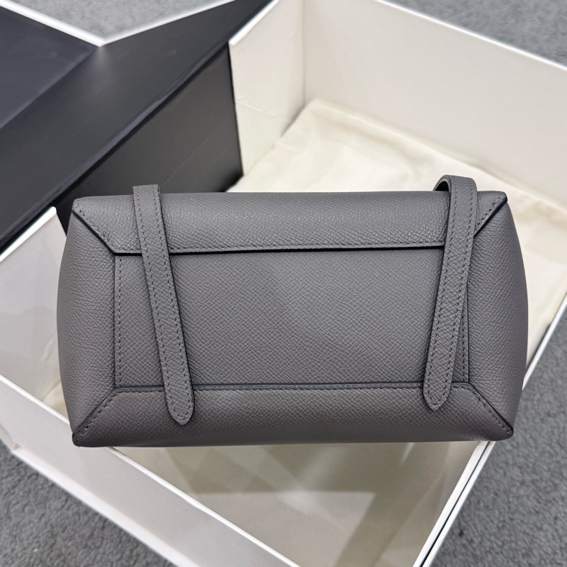 Celine 鯰魚包 Nano 牛皮 大象灰-4