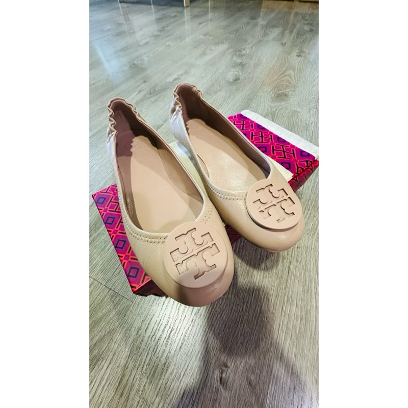 Tory Burch Minnie Travel Ballet Flats 正品平底芭蕾舞鞋 7.5號 折疊娃娃鞋-1