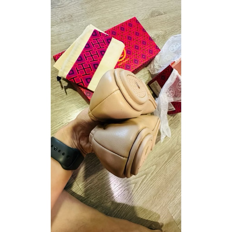 Tory Burch Minnie Travel Ballet Flats 正品平底芭蕾舞鞋 7.5號 折疊娃娃鞋-4